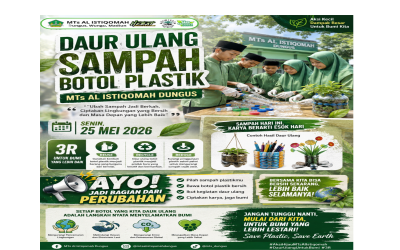 Wujudkan Sekolah Ramah Lingkungan, Siswa MTs Al Istiqomah Dungus Sulap Botol Plastik Jadi Karya Bernilai